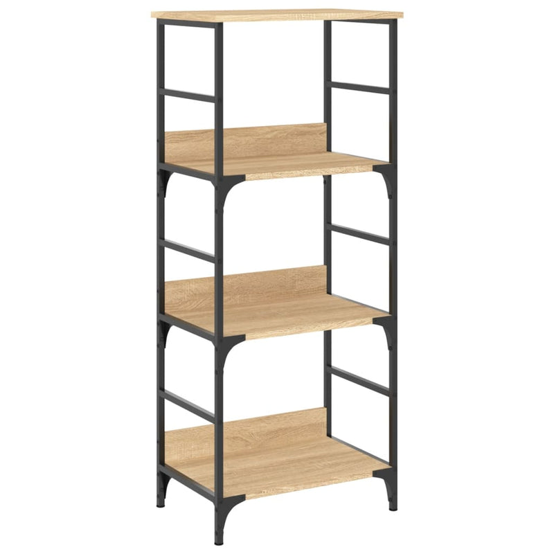 vidaXL sonoma tölgy színű szerelt fa könyvespolc 50 x 33 x 117,5 cm