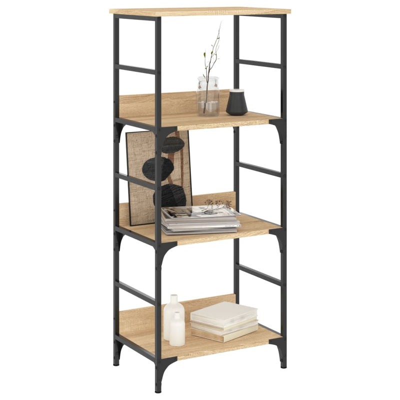 vidaXL sonoma tölgy színű szerelt fa könyvespolc 50 x 33 x 117,5 cm