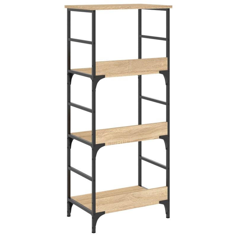 vidaXL sonoma tölgy színű szerelt fa könyvespolc 50 x 33 x 117,5 cm