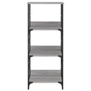 vidaXL szürke sonoma színű szerelt fa könyvespolc 50 x 33 x 117,5 cm