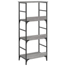 vidaXL szürke sonoma színű szerelt fa könyvespolc 50 x 33 x 117,5 cm