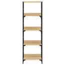 vidaXL sonoma tölgy színű szerelt fa könyvespolc 50 x 33 x 153 cm