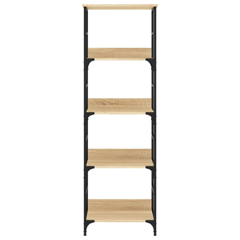 vidaXL sonoma tölgy színű szerelt fa könyvespolc 50 x 33 x 153 cm