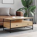 vidaXL sonoma tölgy színű szerelt fa dohányzóasztal 100 x 51 x 45 cm