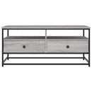 vidaXL szürke sonoma színű szerelt fa dohányzóasztal 100 x 51 x 45 cm