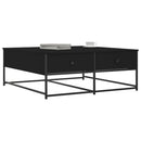vidaXL fekete szerelt fa dohányzóasztal 100 x 99 x 40 cm