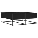 vidaXL fekete szerelt fa dohányzóasztal 100 x 99 x 40 cm