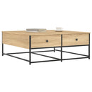 vidaXL sonoma tölgy színű szerelt fa dohányzóasztal 100 x 99 x 40 cm