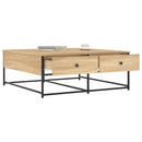 vidaXL sonoma tölgy színű szerelt fa dohányzóasztal 100 x 99 x 40 cm