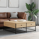 vidaXL sonoma tölgy színű szerelt fa dohányzóasztal 100 x 99 x 40 cm