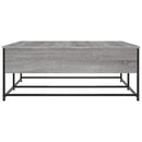 vidaXL szürke sonoma színű szerelt fa dohányzóasztal 100 x 99 x 40 cm
