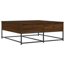 vidaXL barna tölgyszínű szerelt fa dohányzóasztal 100 x 99 x 45 cm