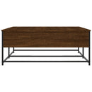 vidaXL barna tölgyszínű szerelt fa dohányzóasztal 100 x 99 x 45 cm