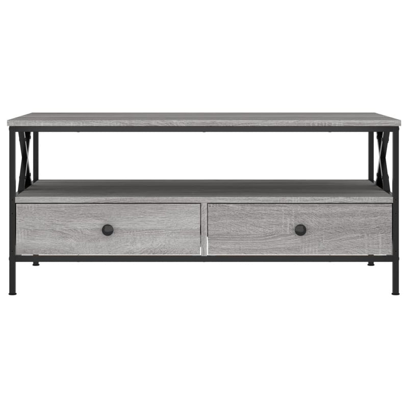 vidaXL szürke sonoma színű szerelt fa dohányzóasztal 100 x 51 x 45 cm