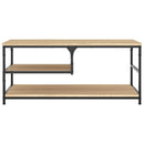 vidaXL sonoma tölgy színű szerelt fa dohányzóasztal 90 x 49 x 40 cm