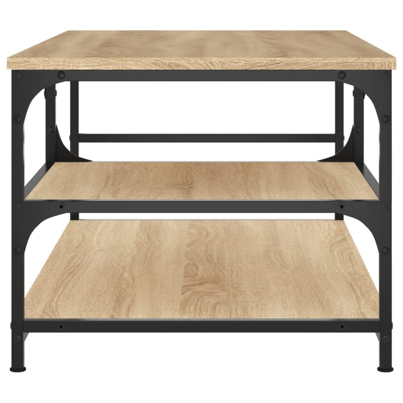 vidaXL sonoma tölgy színű szerelt fa dohányzóasztal 90 x 49 x 40 cm