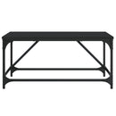 vidaXL fekete szerelt fa dohányzóasztal 75 x 50 x 35 cm