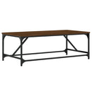 vidaXL barna tölgyszínű szerelt fa dohányzóasztal 100 x 50 x 35 cm