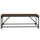 vidaXL barna tölgyszínű szerelt fa dohányzóasztal 100 x 50 x 35 cm