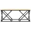 vidaXL sonoma tölgy színű szerelt fa dohányzóasztal 100 x 49 x 40 cm