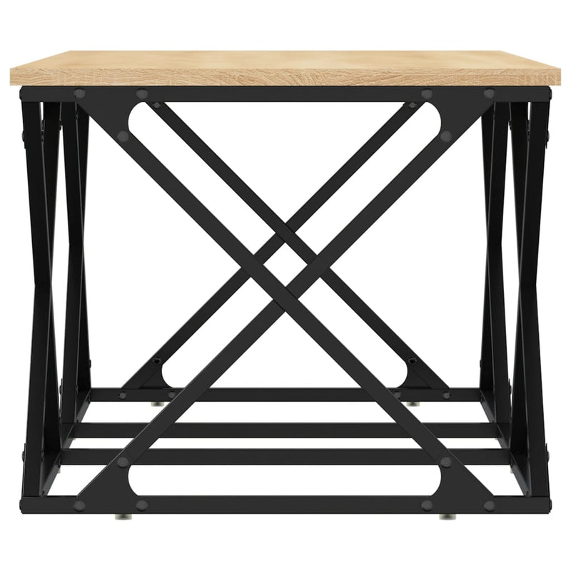 vidaXL sonoma tölgy színű szerelt fa dohányzóasztal 100 x 49 x 40 cm