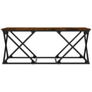 vidaXL füstös tölgy színű szerelt fa dohányzóasztal 100 x 49 x 40 cm
