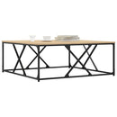 vidaXL sonoma tölgy színű szerelt fa dohányzóasztal 100x100x40 cm