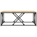 vidaXL sonoma tölgy színű szerelt fa dohányzóasztal 100x100x40 cm