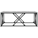 vidaXL szürke sonoma színű szerelt fa dohányzóasztal 100x100x40 cm