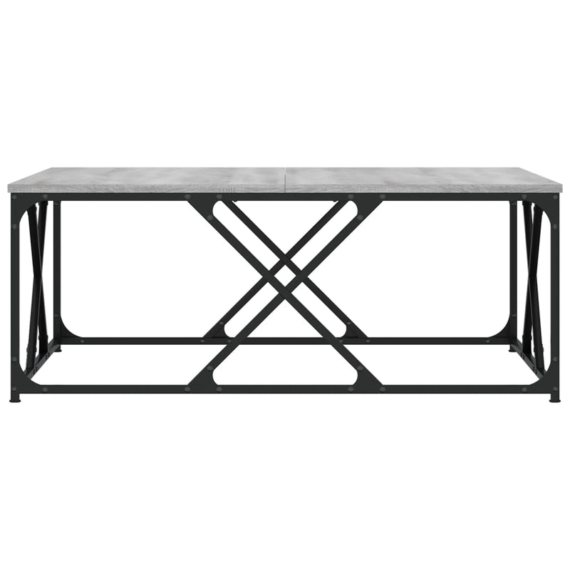 vidaXL szürke sonoma színű szerelt fa dohányzóasztal 100x100x40 cm