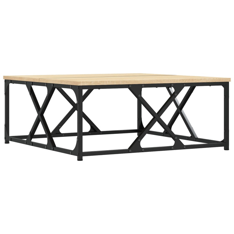 vidaXL sonoma tölgy színű szerelt fa dohányzóasztal 70 x 70 x 30 cm