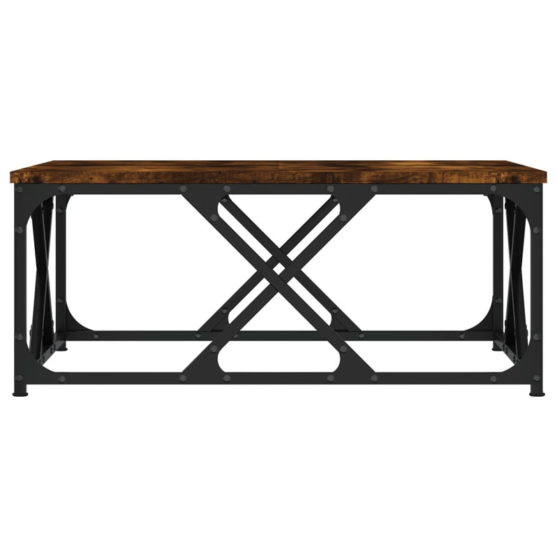 vidaXL füstös tölgy színű szerelt fa dohányzóasztal 70 x 70 x 30 cm