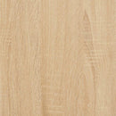 vidaXL sonoma tölgy szerelt fa és acél könyvespolc 99x35,5x176 cm