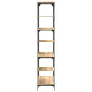 vidaXL sonoma tölgy színű szerelt fa és acél könyvespolc 91x36x176 cm