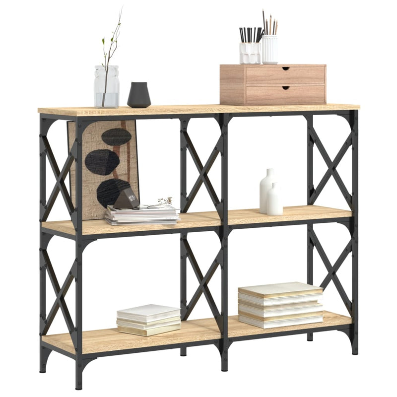 vidaXL sonoma tölgy színű szerelt fa dohányzóasztal 100 x 28 x 80,5 cm