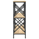 vidaXL sonoma tölgy színű szerelt fa dohányzóasztal 100 x 28 x 80,5 cm