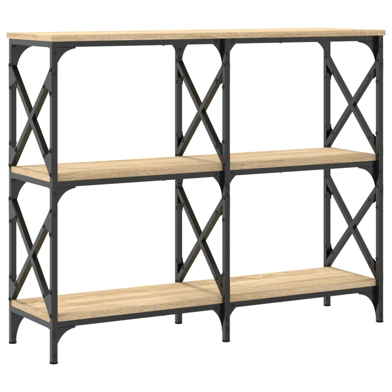 vidaXL sonoma tölgy színű szerelt fa dohányzóasztal 100 x 28 x 80,5 cm