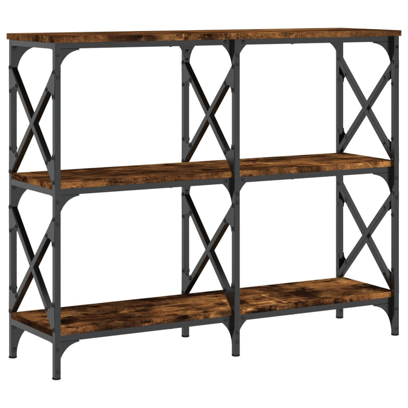vidaXL füstös tölgy színű szerelt fa tálalóasztal 100 x 28 x 80,5 cm