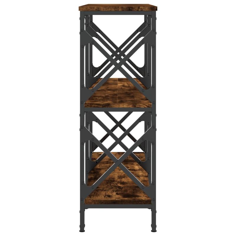 vidaXL füstös tölgy színű szerelt fa tálalóasztal 100 x 28 x 80,5 cm