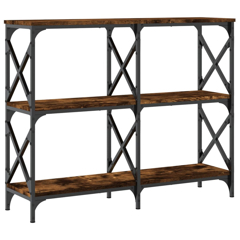 vidaXL füstös tölgy színű szerelt fa tálalóasztal 100 x 28 x 80,5 cm