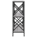 vidaXL szürke sonoma színű szerelt fa tálalóasztal 100 x 28 x 80,5 cm
