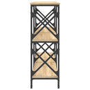 vidaXL sonoma tölgy színű szerelt fa dohányzóasztal 156 x 28 x 80,5 cm