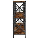 vidaXL füstös tölgy színű szerelt fa tálalóasztal 156 x 28 x 80,5 cm