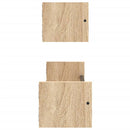 vidaXL 2 db sonoma tölgy fali polc rúddal 60 x 16 x 14 cm