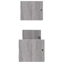 vidaXL 2 db szürke sonoma színű fali polc rúddal 60 x 16 x 14 cm