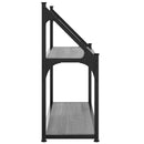 vidaXL 2 szintes szürke sonoma színű szerelt fa fali polc 60x21x51 cm