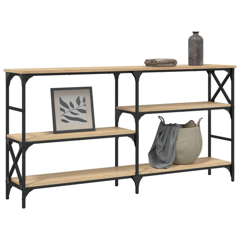 vidaXL sonoma tölgy színű szerelt fa dohányzóasztal 150 x 29 x 76,5 cm