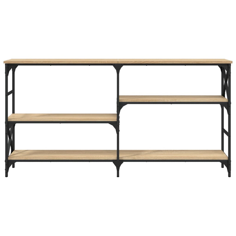 vidaXL sonoma tölgy színű szerelt fa dohányzóasztal 150 x 29 x 76,5 cm