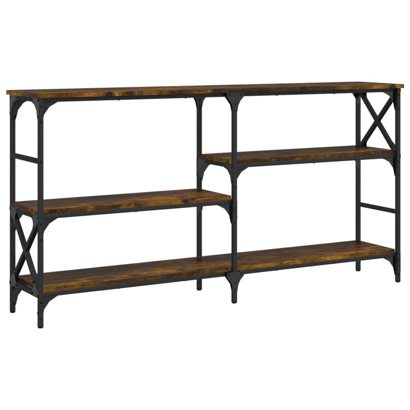 vidaXL füstös tölgy színű szerelt fa tálalóasztal 150 x 29 x 76,5 cm