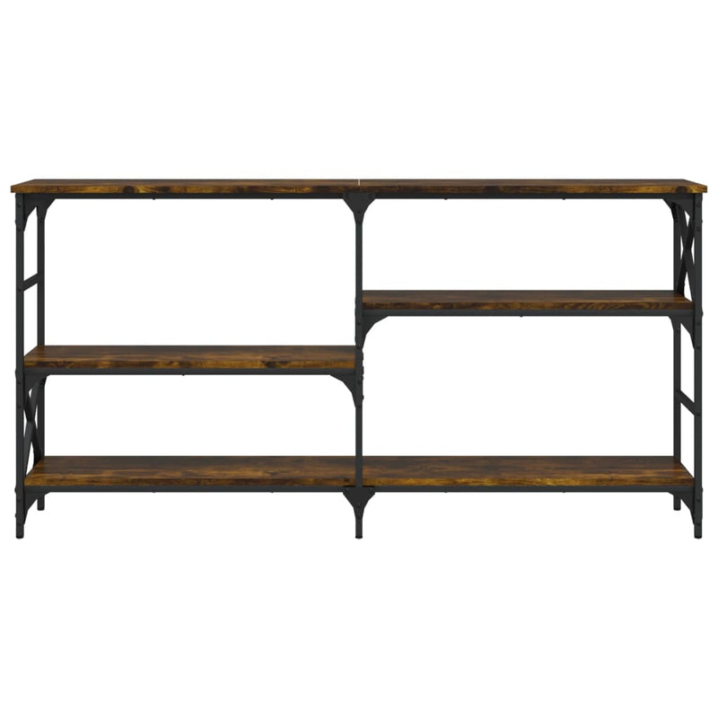 vidaXL füstös tölgy színű szerelt fa tálalóasztal 150 x 29 x 76,5 cm